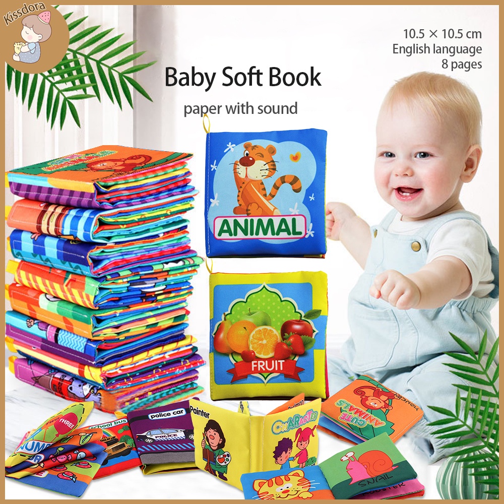Kids Learning & Education Toys Lovely Baby Early Teaching Cloth Book Baby Gifts 