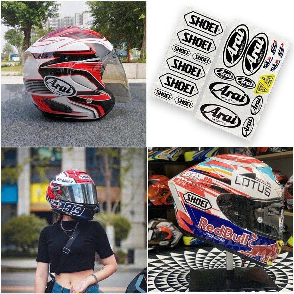 1 Set Of Shoei Arai Reflective Helmet Visor Sticker 3m Shoei Arai Blocking Scratch Decals 7268