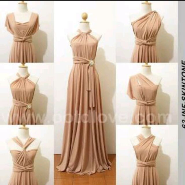 skin tone infinity dress