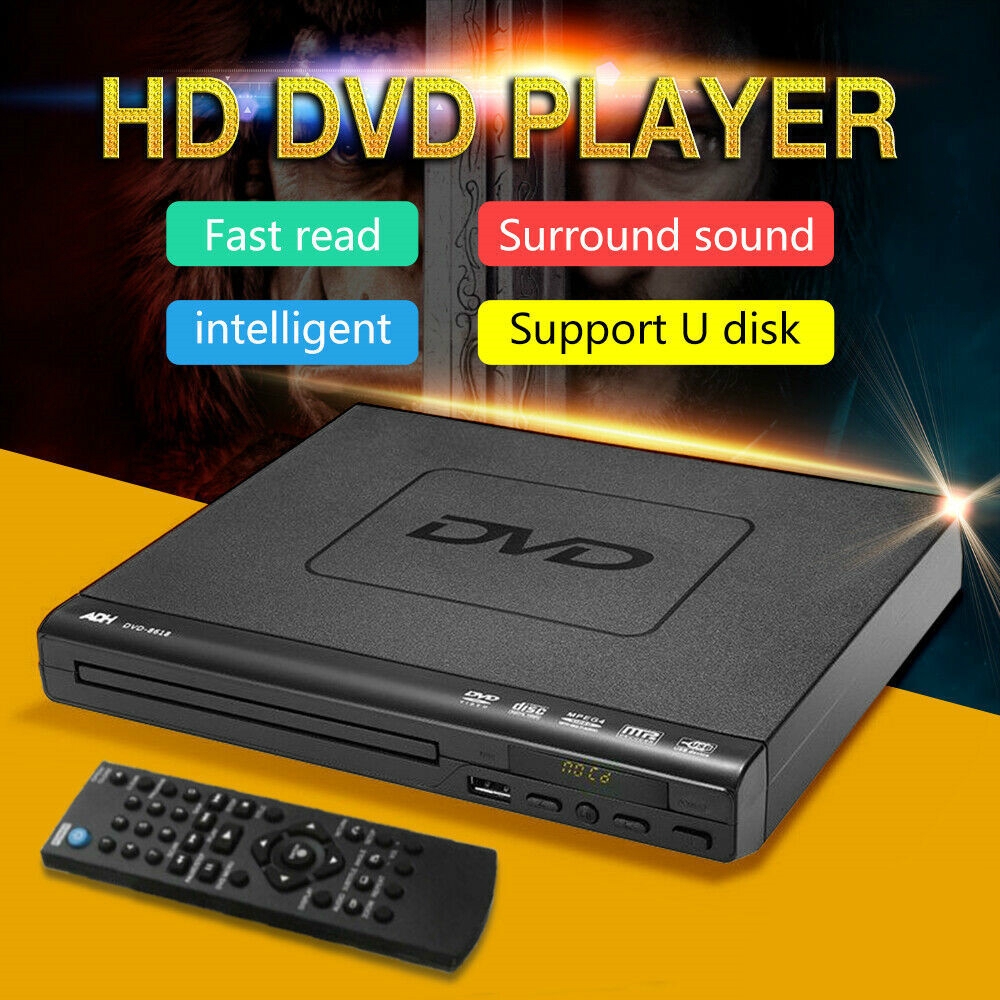 DVD Player Compact Multi Region ADH CD VCD Music Disc Upscaling USB