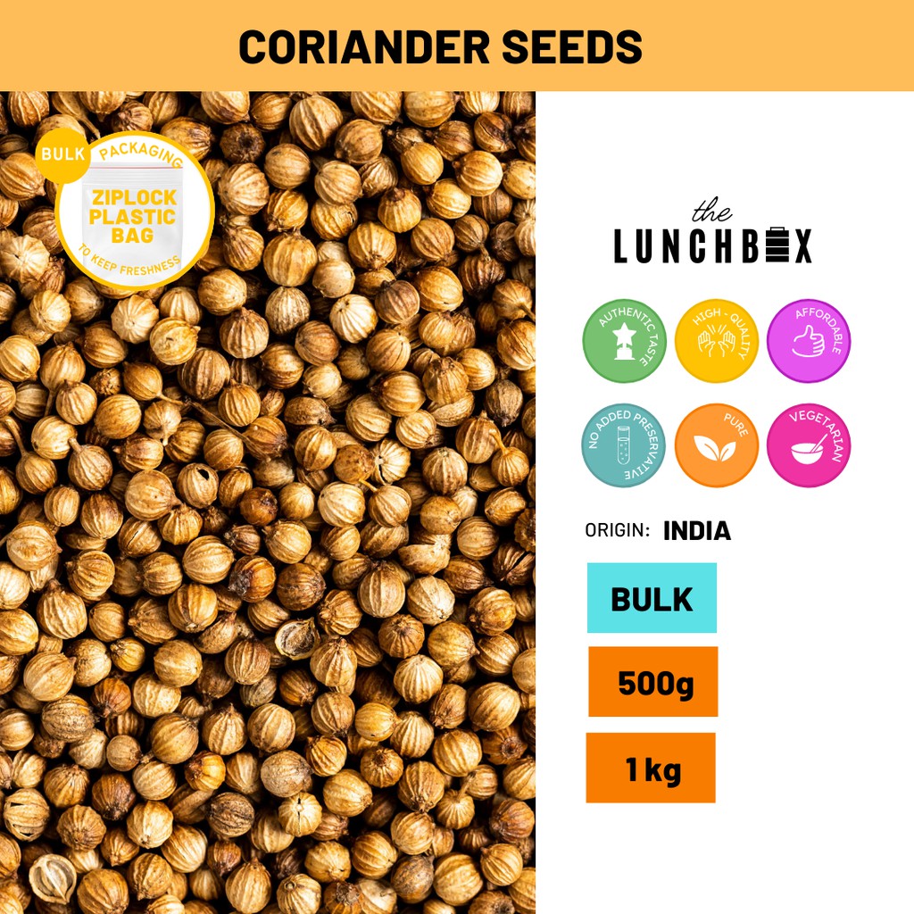 Whole Coriander Seeds Bulk 500g 1kg (Authentic Herbs & Spices
