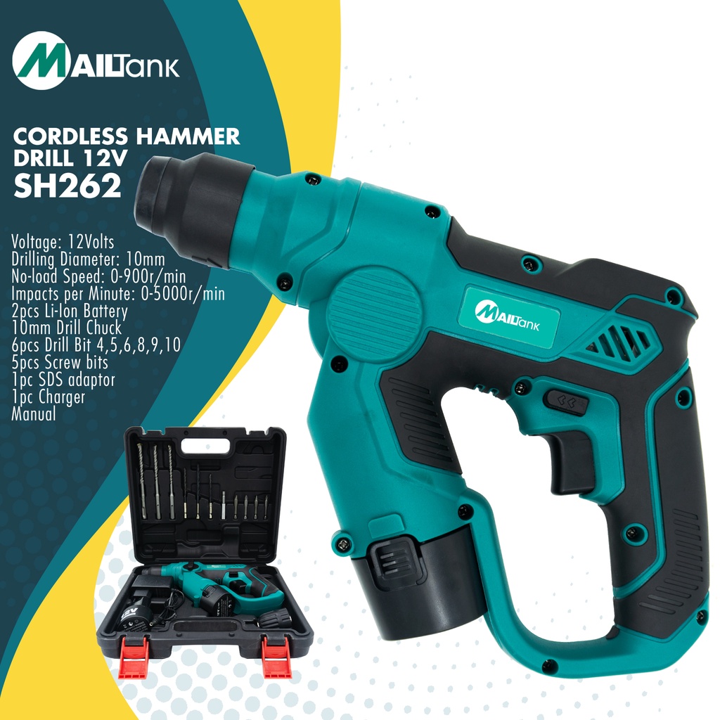 MAILTANK (SH262) Cordless Hammer Drill 12V High Quality Hammer Drill