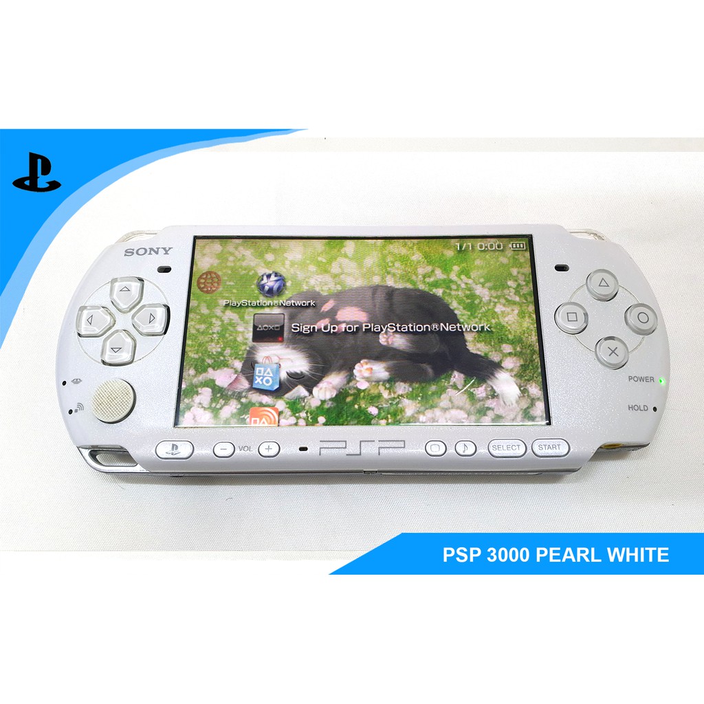 psp 3000 pearl white