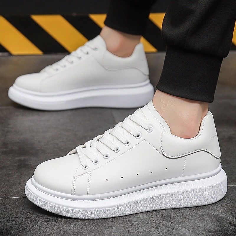 BASIC WHITE SNEAKERS FROM KOREA | Shopee Philippines