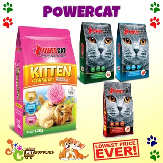 POWERCAT HALAL CERTIFIED ORGANIC ADULT / KITTEN CAT DRY FOOD 1kg. REPACKED