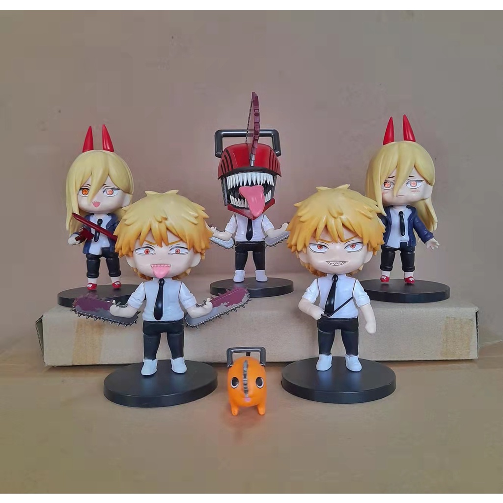 FIGURE SET ANIME CHAINSAW MAN 6N1 10CM Shopee Philippines