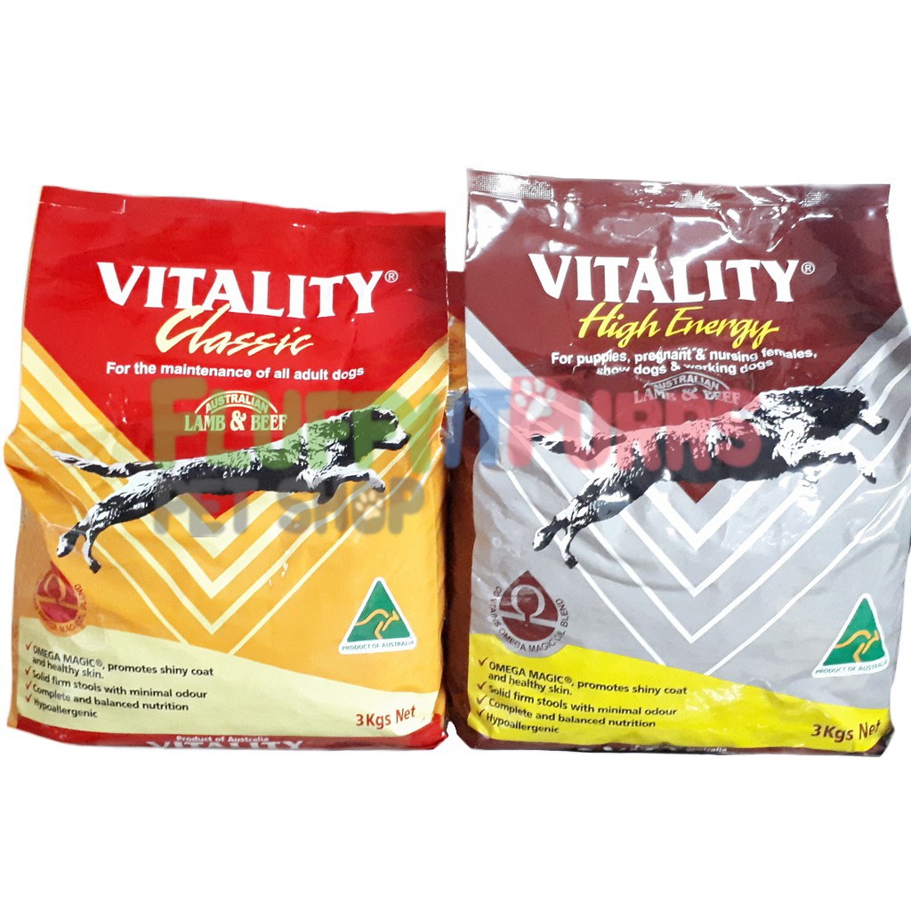 Vitality Dog Food Classic, High Energy 1kg | Shopee Philippines