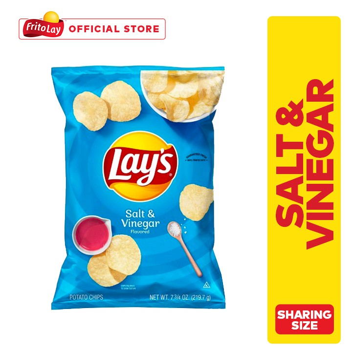 Lay's Salt & Vinegar Potato Chips 6.5oz Shopee Philippines