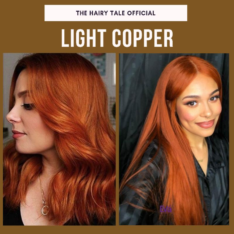 Light Copper Permanent Hair Color 7 4 Shopee Philippines