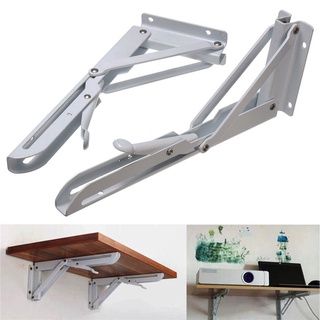 2Pcs Triangular Folding Bracket Metal Release Catch Support Bench Table Folding Shelf Bracket Home #6