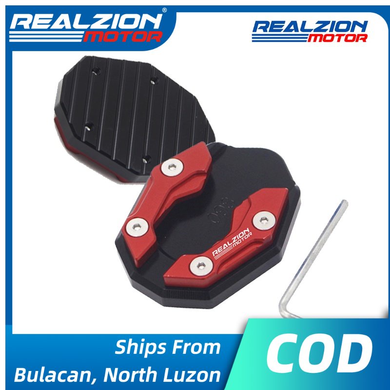 REALZION Universal Modified Side Stand Shoes Flat Foot Extension ...