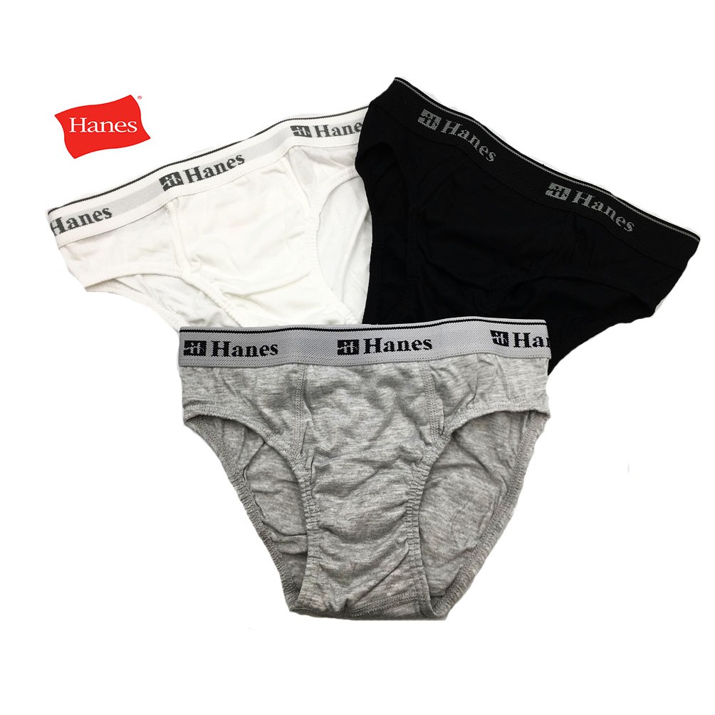 Hanes 'BIKINI' Briefs in 100% cotton for Men's (Pack of 3) | Shopee ...