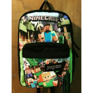 minecraft backpack and lunch bag