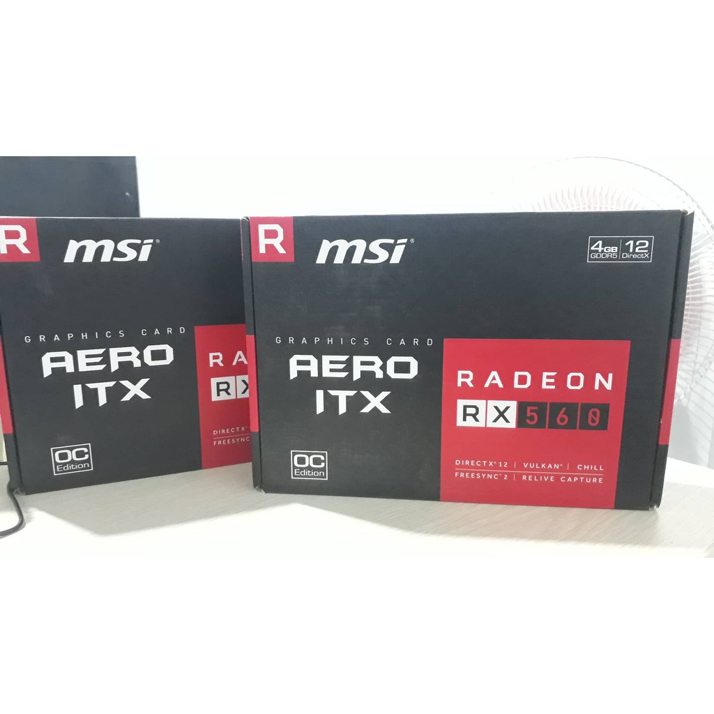 Msi Rx 560 Aero Itx 4g Oc Video Card Shopee Philippines