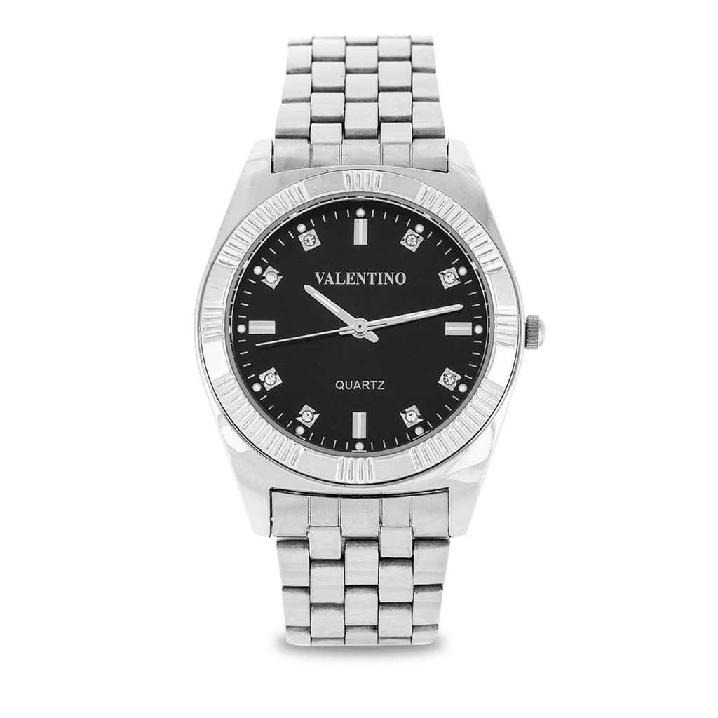 Valentino Watch for Men's 20122251BLACK DIAL Silver Stainless Steel