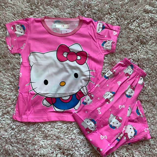 Hello Kitty Terno Sleepwear Pajamas for kids | Shopee Philippines