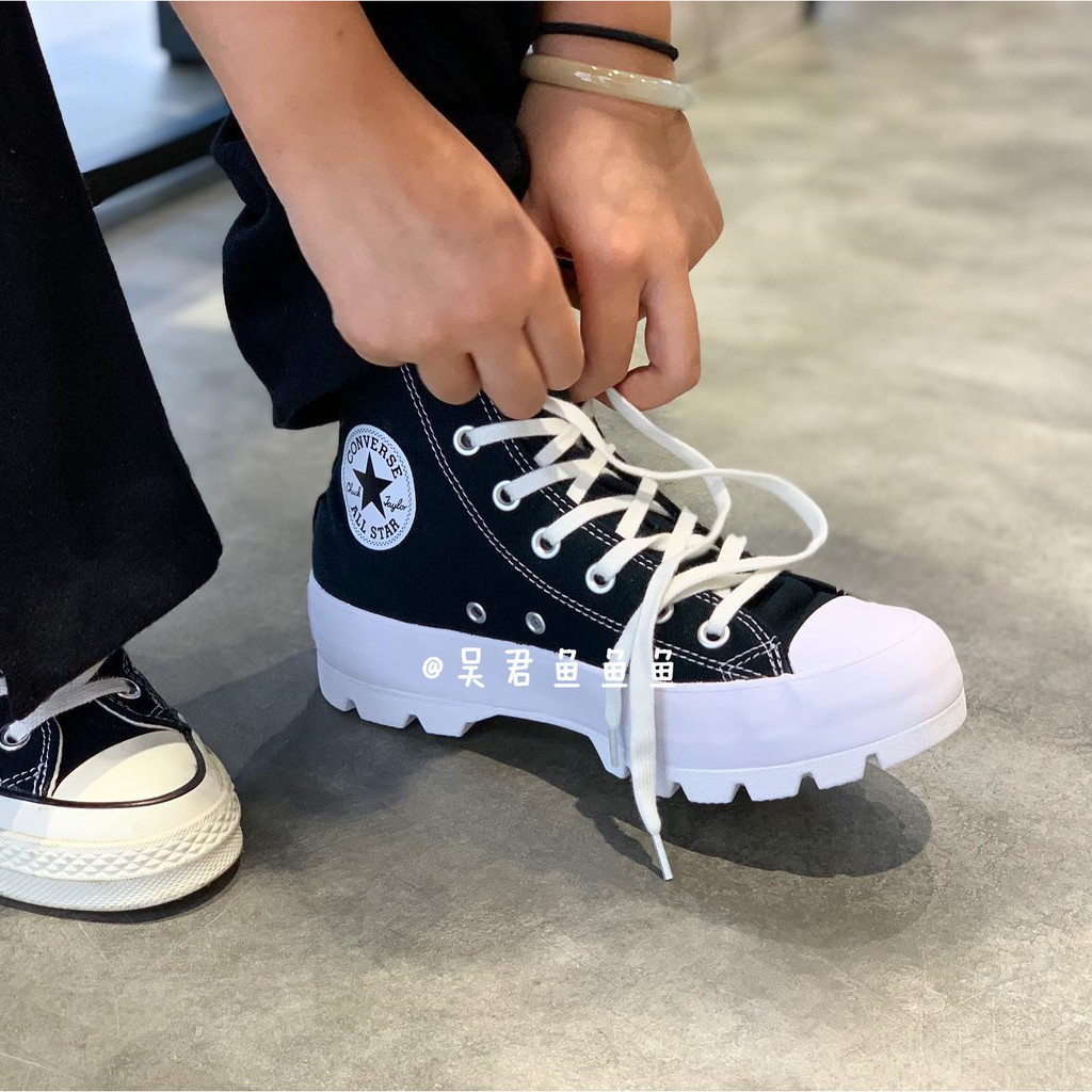 converse high top platform sneakers