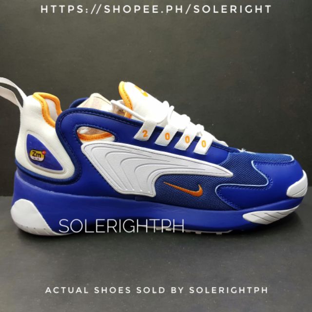 blue white orange nike