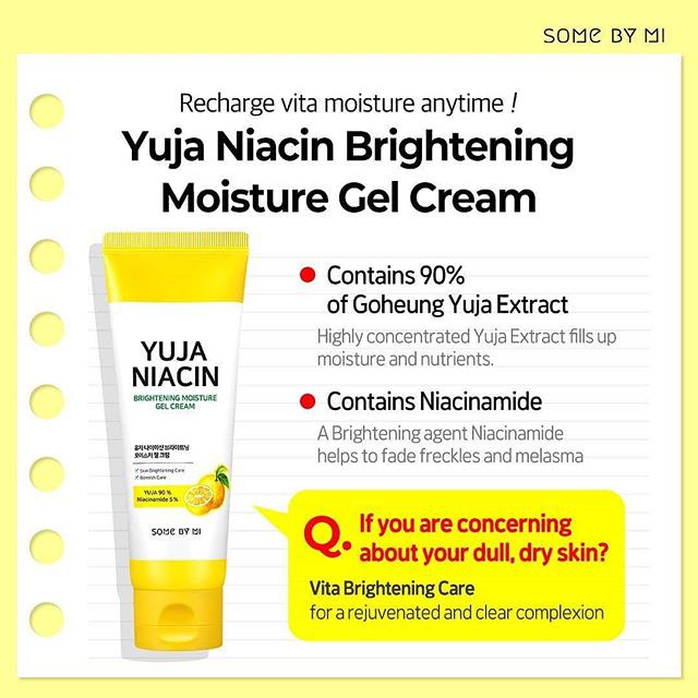 Somemi Yuja Niacin Brightening Moisture Gel Cream 100ml Original Korea Some Mi Philipes