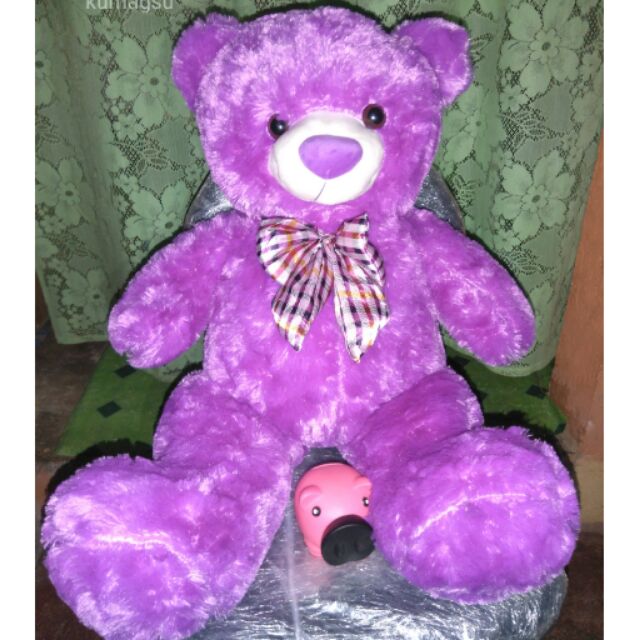 violet teddy bear