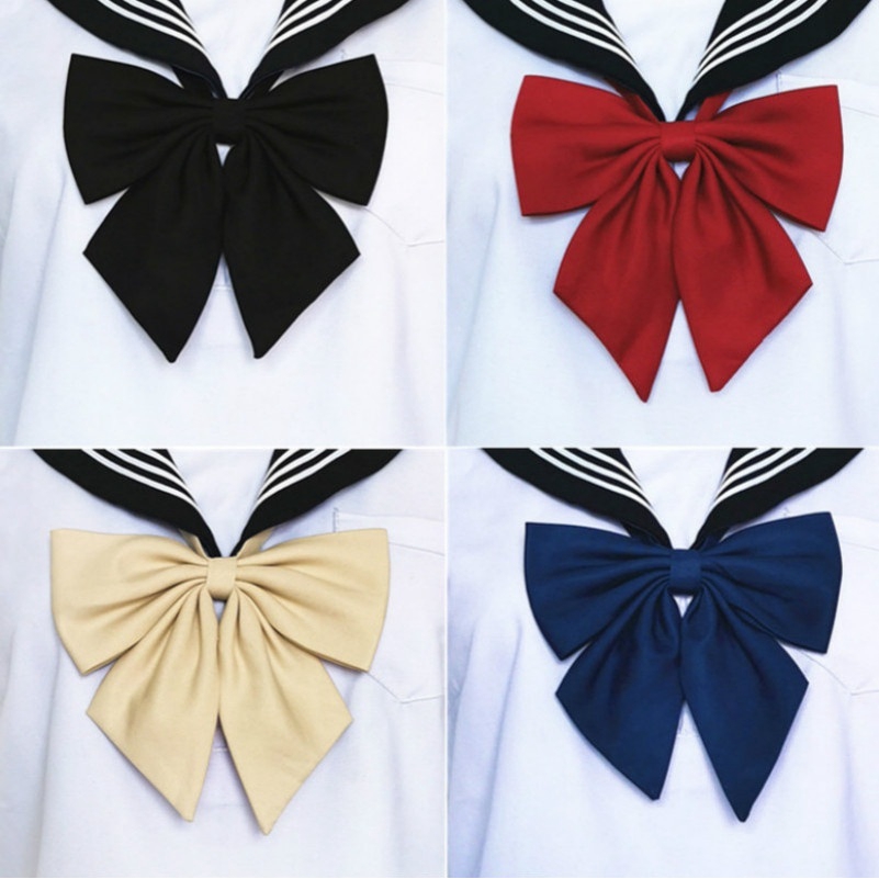 Women Girl Sailor Uniform Bow Tie Cravat School Uniform Neck Tie ...