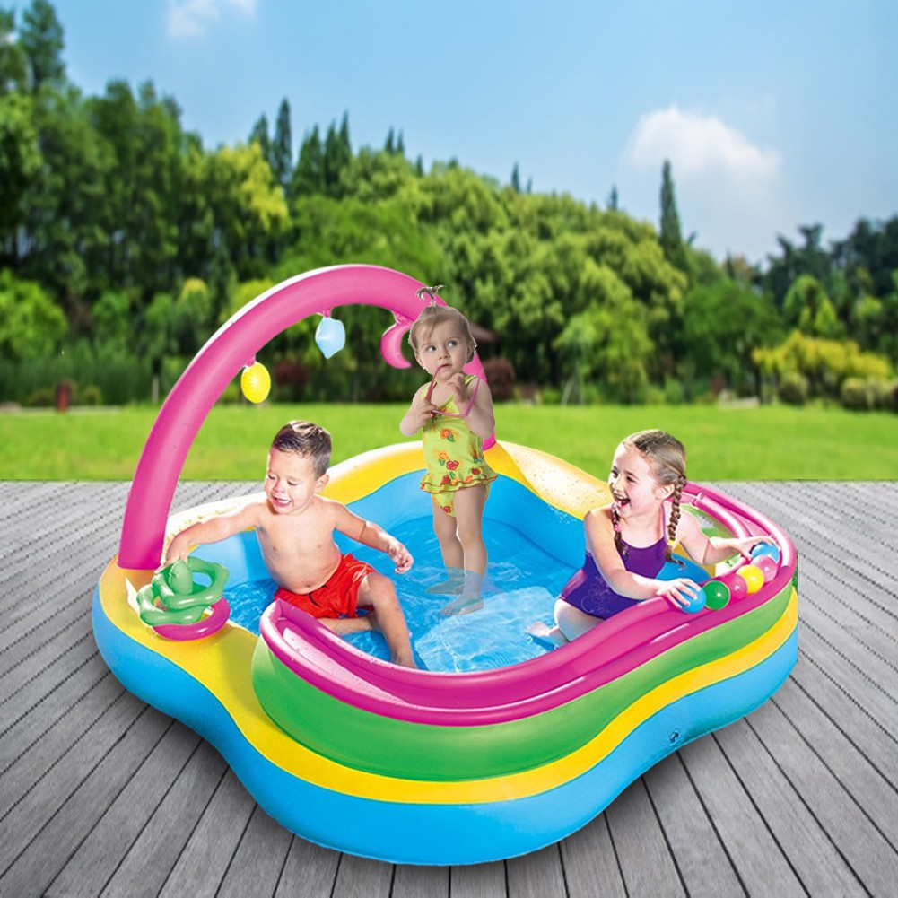 family pool float