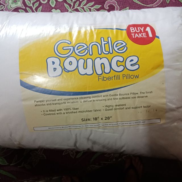 uratex gentle bounce fiberfill pillow