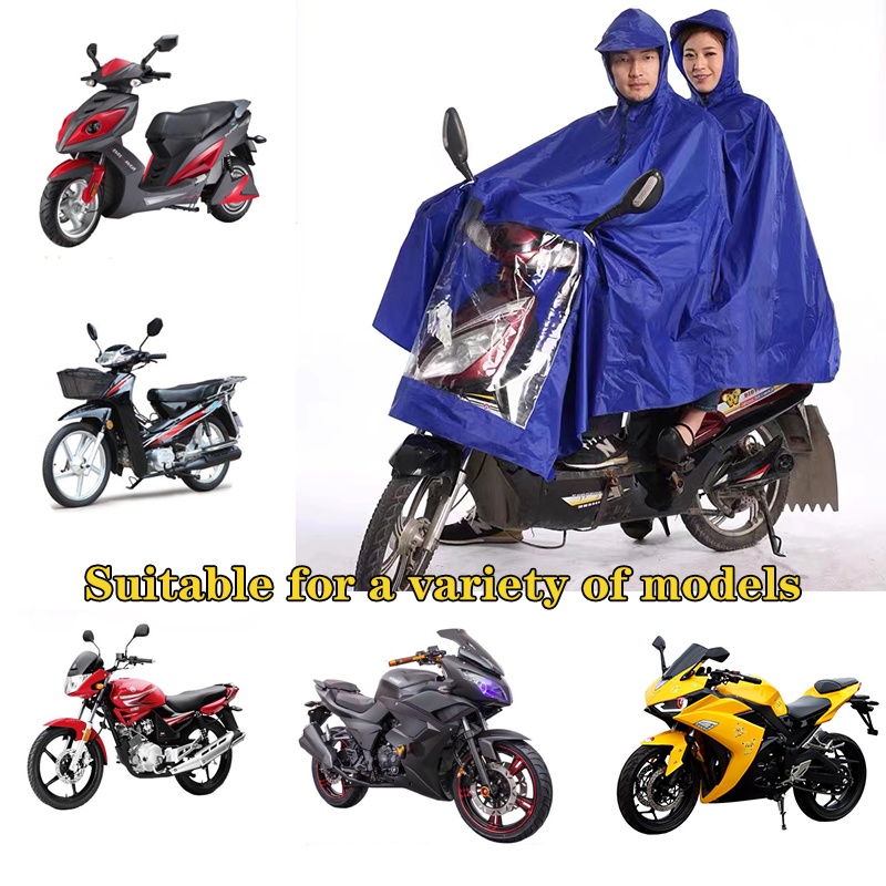 READY STOCK Motorcycle Raincoat 2 Person Thic Waterproof kapote Rain