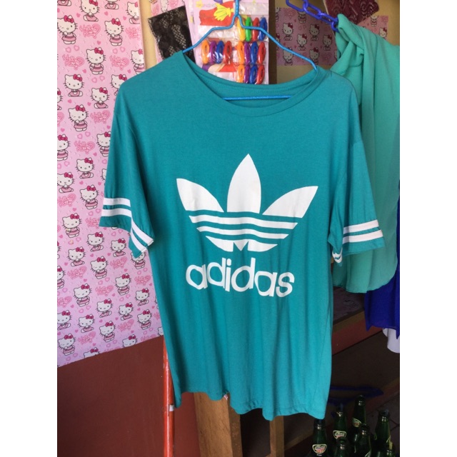 teal adidas shirt