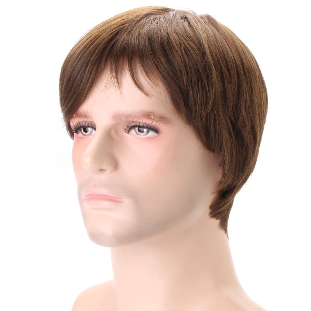 Men Short Hair Wig Natural Looking Wigs Mens Hair Shopee