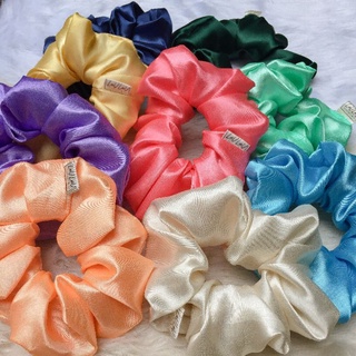 Korean Satin Silk Scrunchie Hair Tie /Large Size Classic Scrunchies / Lovelots Miah