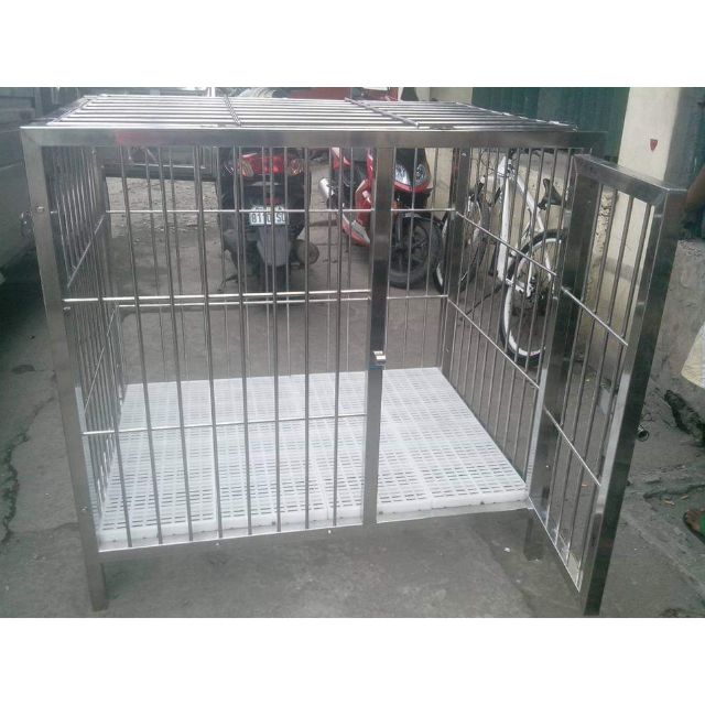 Stainless Steel Dog Cage | Shopee 