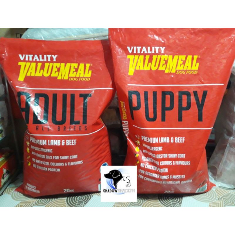 Vitality VALUEMEAL Dry Dog Food Adult and Puppy (Repacked 1kg) Shopee Philippines