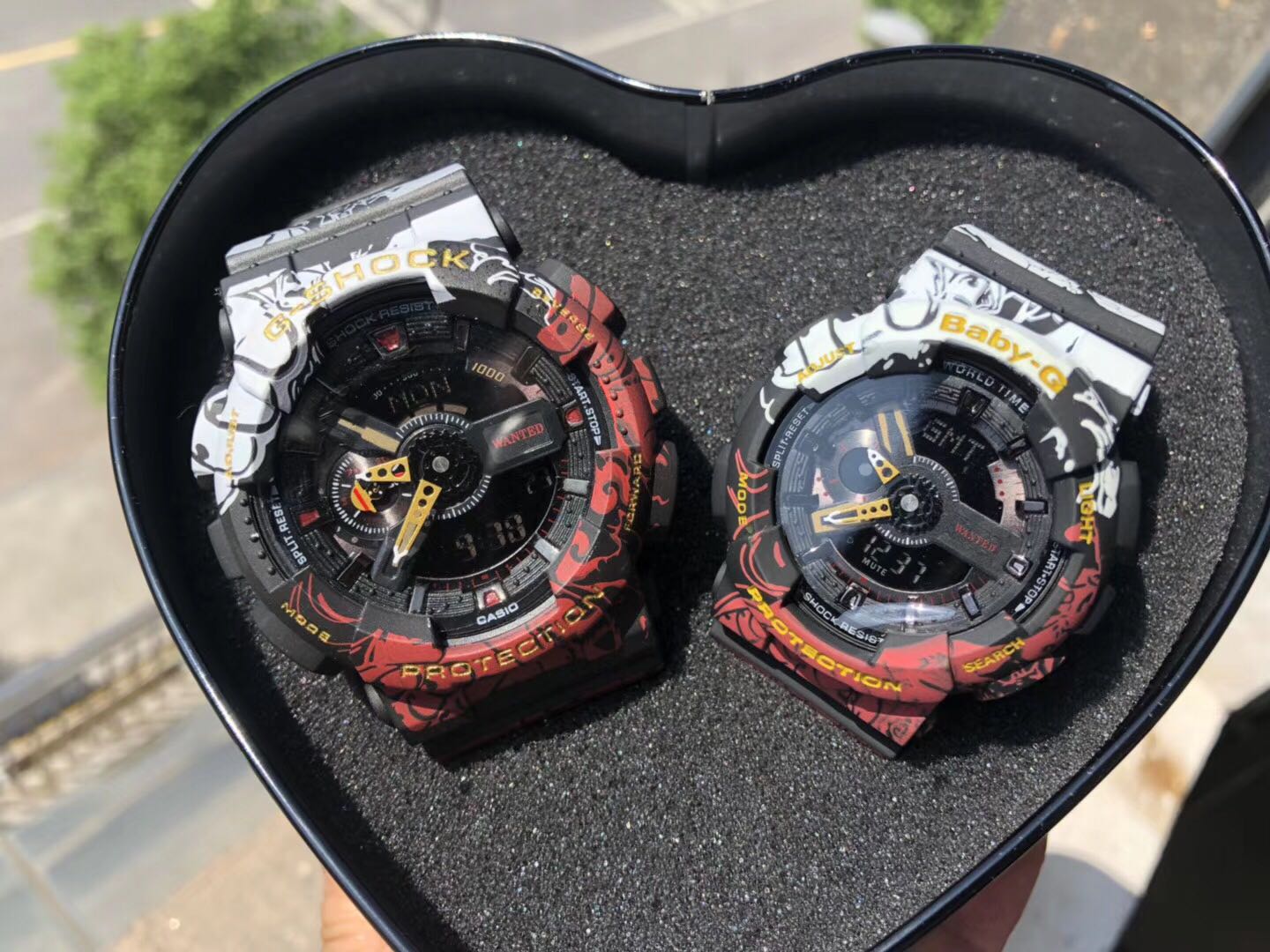 Casio G Shock X One Piece Luffy Co Branded Watch Couple Set V2 Shopee Philippines