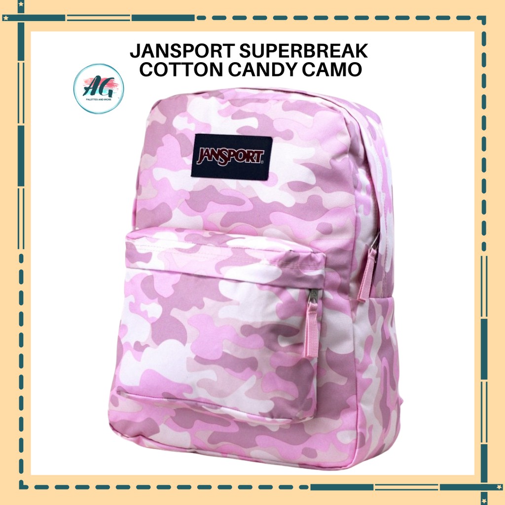 JANSPORT Superbreak Backpack COTTON CANDY CAMO Shopee Philippines