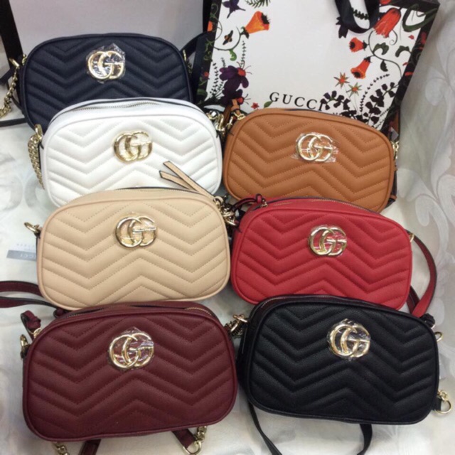 GUCCI MARMONT SLING BAG | Shopee 
