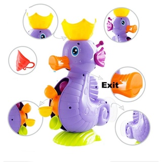 Kids Shower Bath Toys Cute Duck Waterwheel Dolphin Toys Baby Faucet Bathing Water Spraying Tool Wheel Type Dabbling Toy #7
