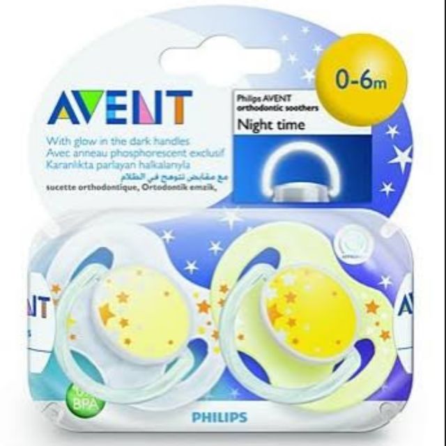 avent glow in the dark dummies