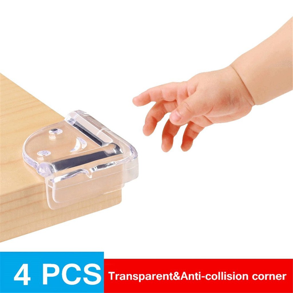 4 Pack Clear Corner Guards Tables Edge Corners Protector Child Safety