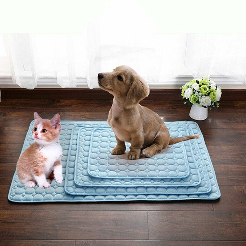 pet dog cat bed indoor cool gel pad 