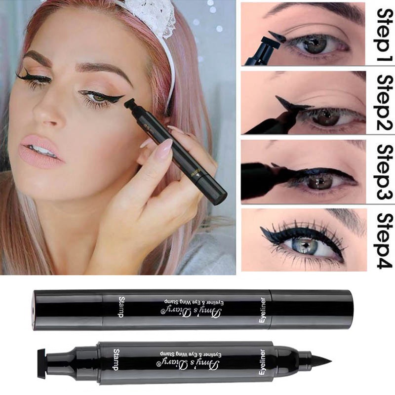 Eyeliner Stamps 2 In 1 Pencil Quick Flick Double Sided Eyeliners Makeup