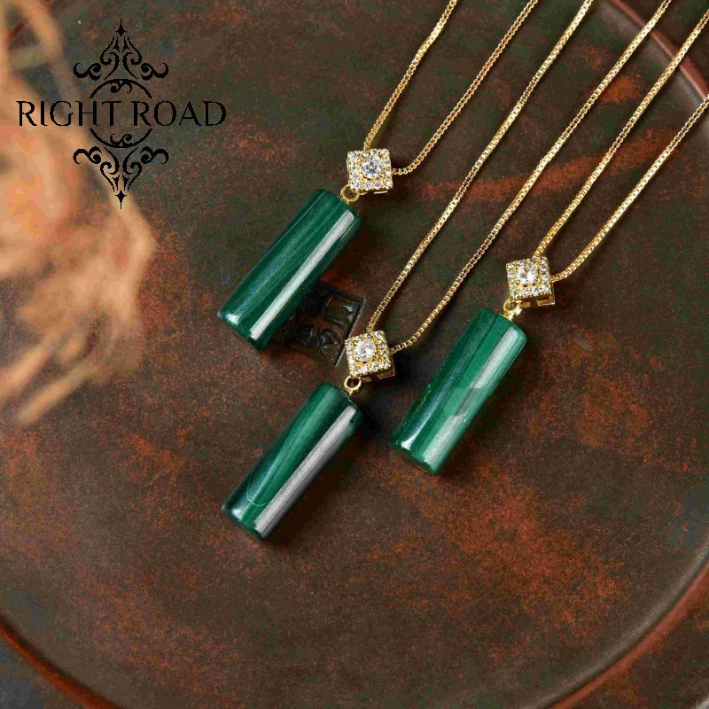 With Certificate Lucky Charm Necklace Malachite Pendant Energy Fashion  Healing Natural Gemstone Magnetic High Quality Necklace Pendant | Shopee  Philippines
