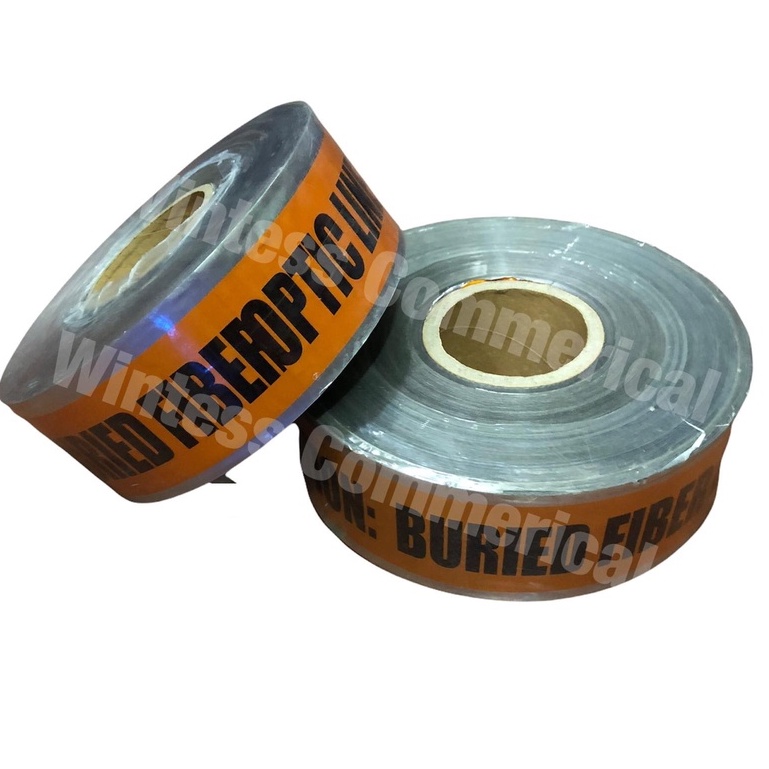 Detectable Warning Tape Caution Buried Fiber Optic Line Shopee