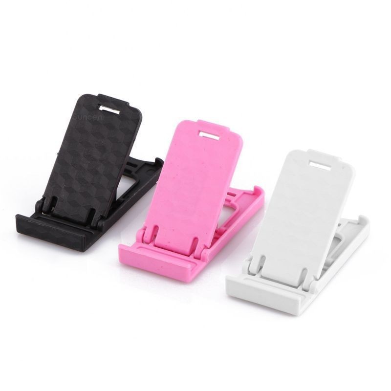 Portable Mini Plastic Mobile Cell Phone Holder Bracket Foldable
