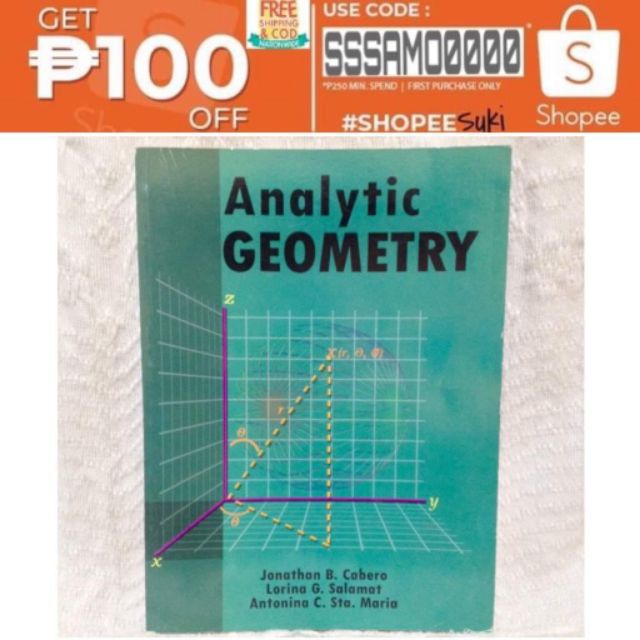 Analytic Geometry Mathematics Textbooks Math Reference Books by Cabero ...