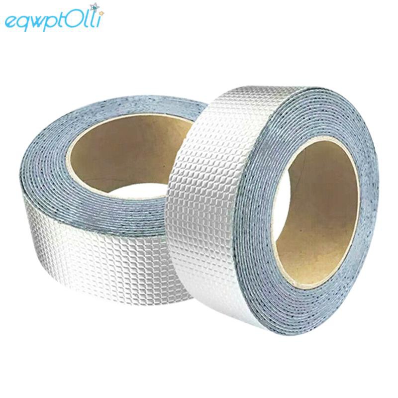 2Pcs Super Strong Waterproof Tape Butyl Seal Rubber Aluminum Foil Tape 50mm x 5M Top