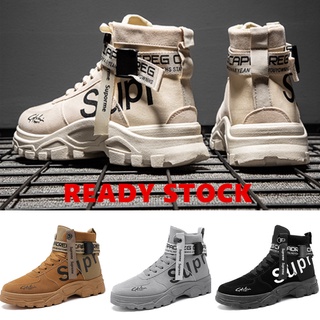 High-Quality SUPREME All-Match Casual Sports Shoes High-Top Men Martin  Boots Men's Canvas SUP Fashion Outdoor Running Korean Version Retro |  Shopee Philippines