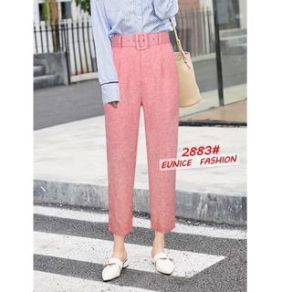 zara pink pants with belt