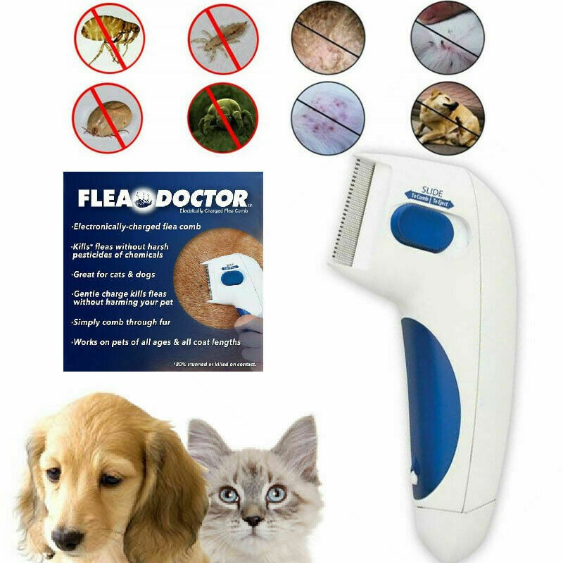 electric flea & tick comb for cats dogs