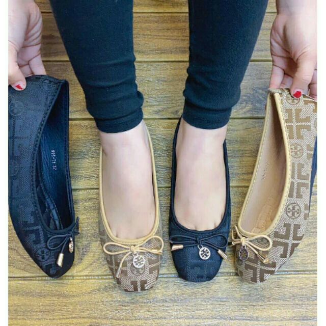 Korean Made Tory Burch Ballet Flat Shoes (Replica Quality) Add one size  bigger | Shopee Philippines